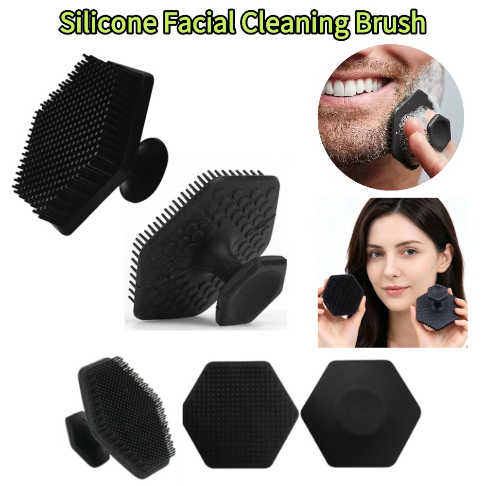 Silicone Face Scrubber Electric - Silicone gezichtsreinigingsborstel voor mannen, gezichtsreiniger, diepe