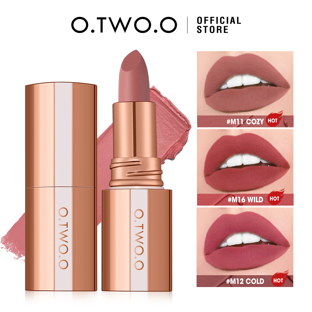 Matte Velvet Lip Tint Long Lasting - O.TWO.O Matte Lippenstift Langdurige Waterdichte Lippenstift