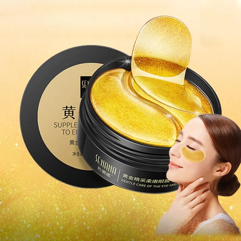 Collagen Under Eye Patches - 60 stks Gouden Hydraterende Oogmasker Verlichten