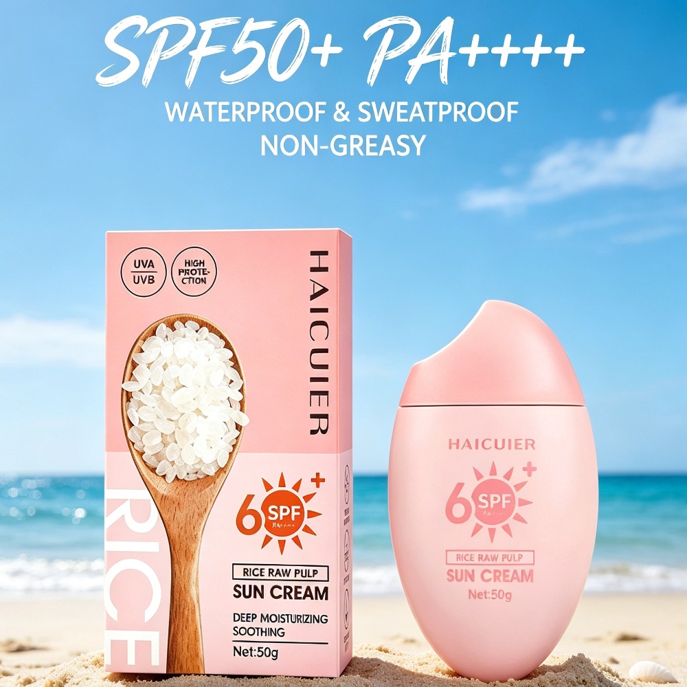 SPF50+ Zonnebrandcrème Rijst R - Spf 50 Waterproof Sunscreen recensie en prijs