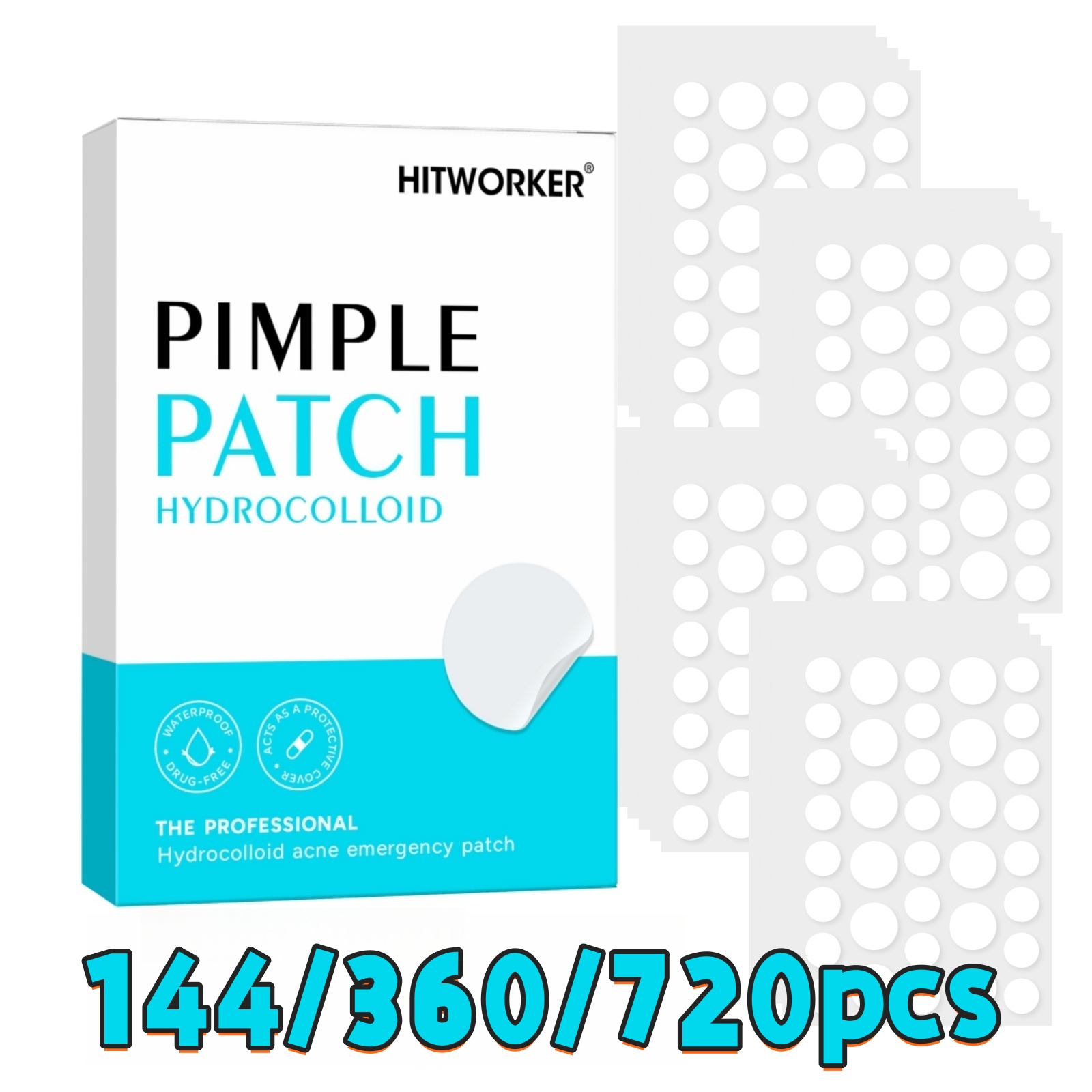 144/360/720 stuks Hydrocolloïd - Hydrocolloid Pimple Patch recensie en prijs